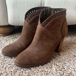 Brown Vince Camuto booties